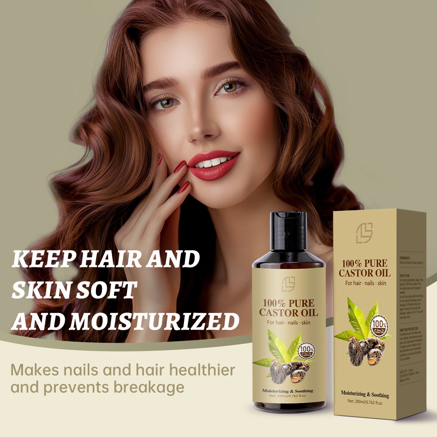100% Pure Castor Oil - 200 ml